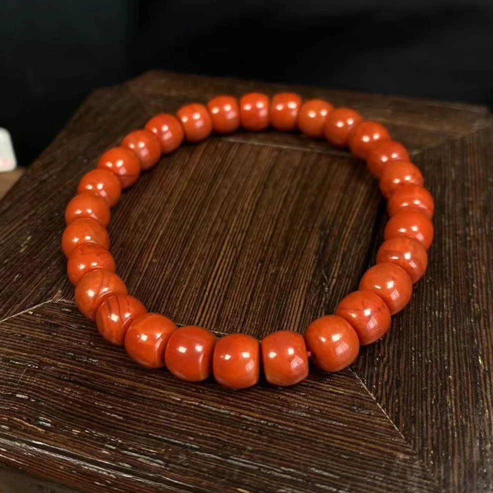 【小红豆南红】瓦西南红手串7mm+ 天然正品南红满色满肉 多样性发货
