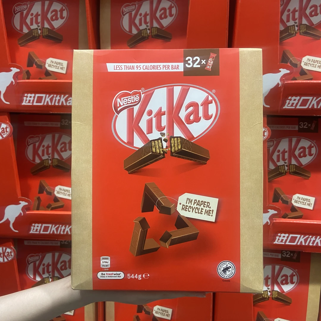 奇巧澳大利亚进口威化巧克力544g牛奶巧克力威化夹心饼干零食