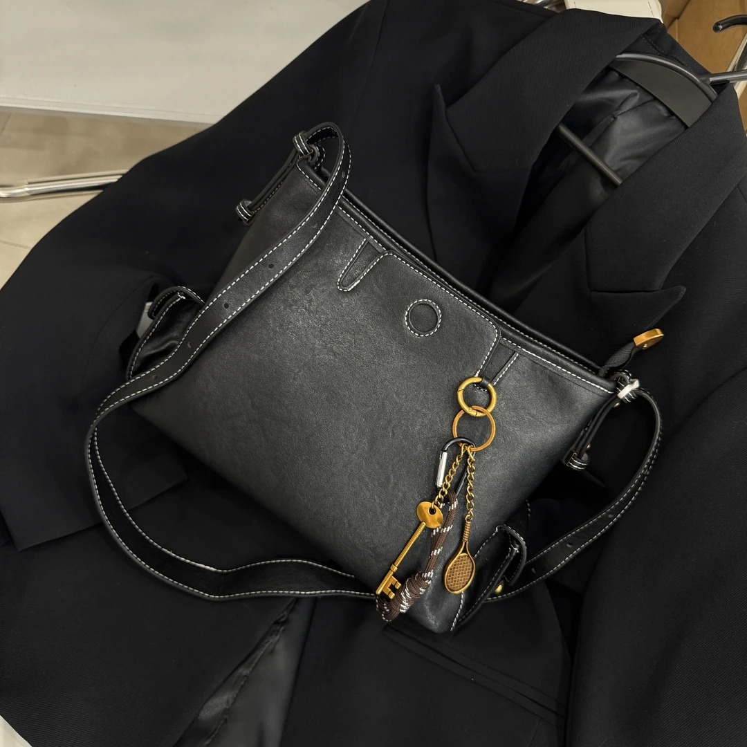 【长29 高20】软面磨砂大容量包包女秋冬单肩包斜挎托特包046