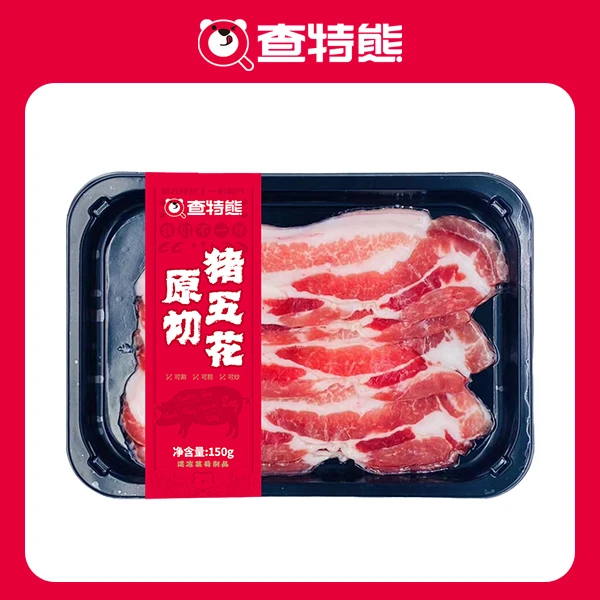 查特熊原切猪五花150g