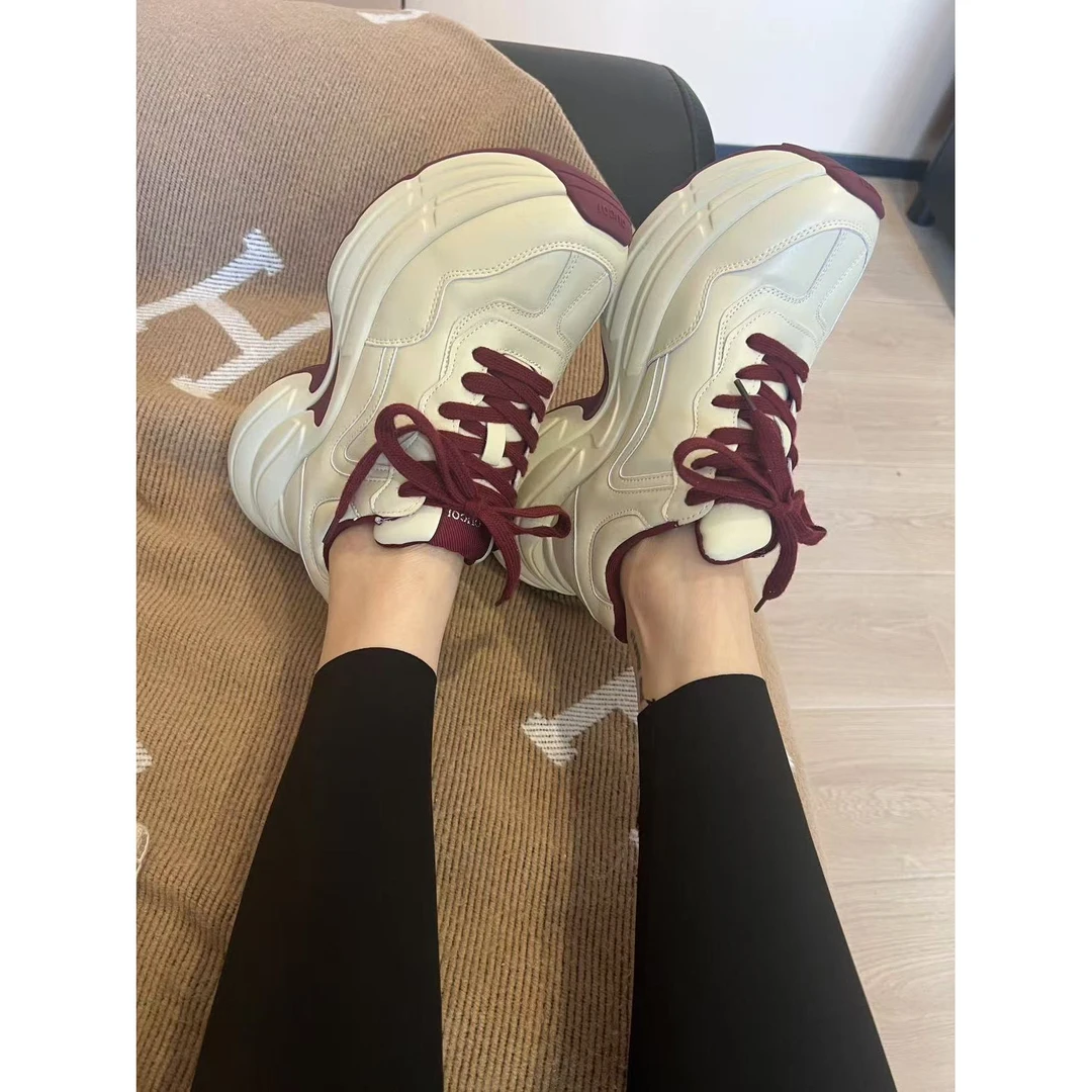 二姐的宝藏时尚百搭松糕底擦色做旧厚底脏脏运动老爹鞋#24315