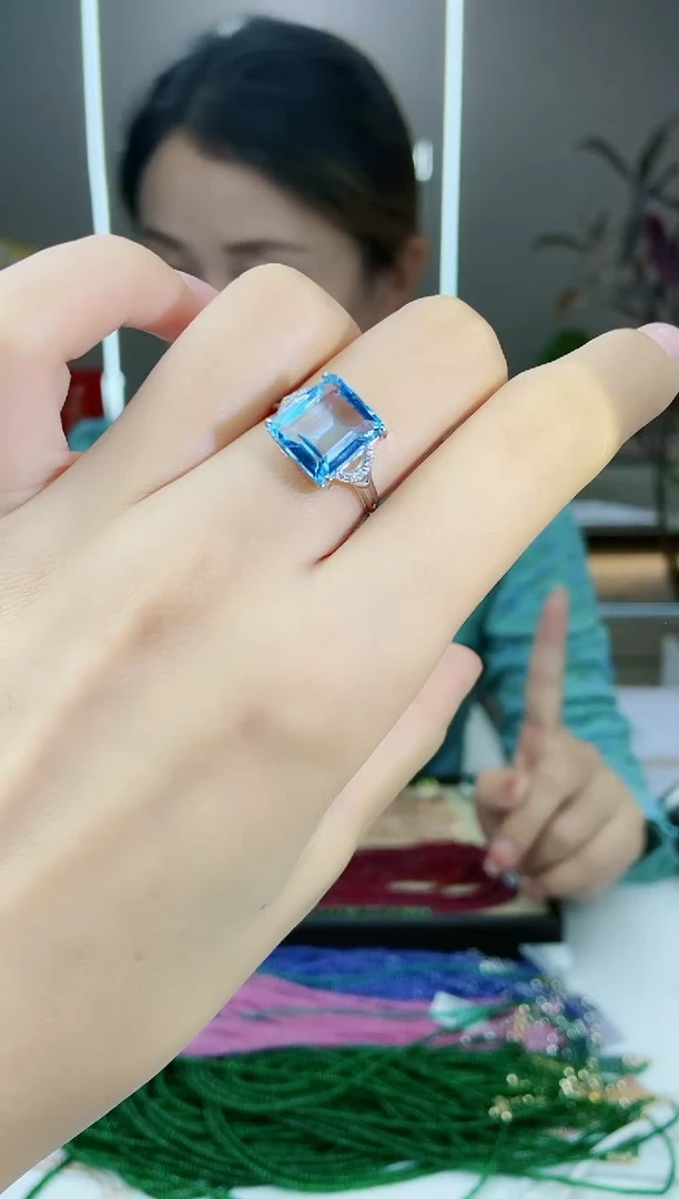 【闪购商品】托帕石手饰银S925镶嵌托帕石