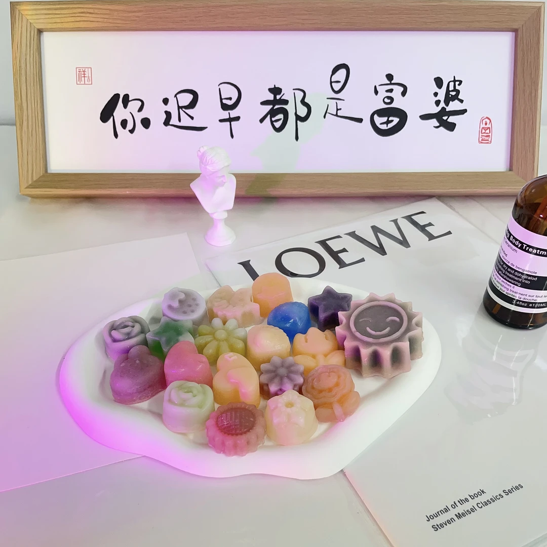 【主播推荐】网红蜡瓶糖纯手工制作DIY夹心果酱声控解压创意卡图案
