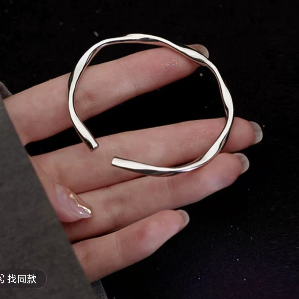 足银手镯 足银手镯莫比乌斯手镯轻奢气质时尚百搭情侣