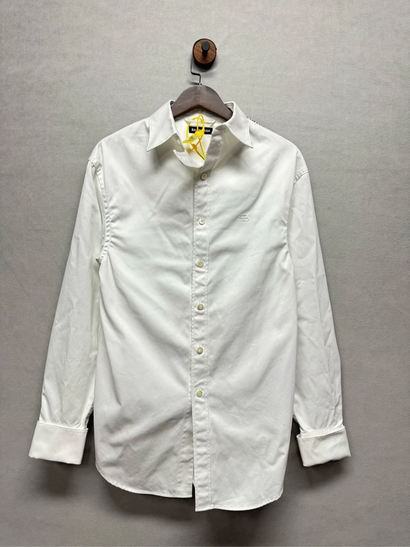 全新/Balenciaga巴黎世家白色锁扣衬衫/36/7462909