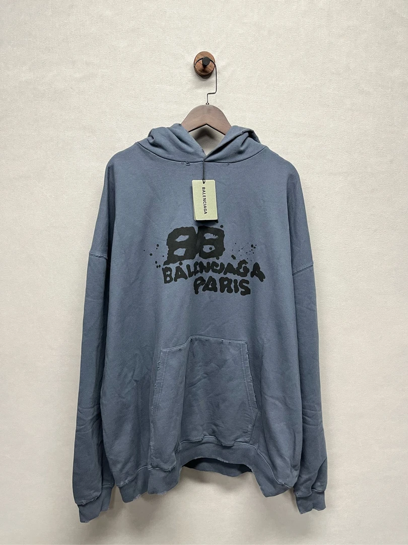 全新/Balenciaga巴黎世家新款水洗涂鸦帽衫/xs/6737589
