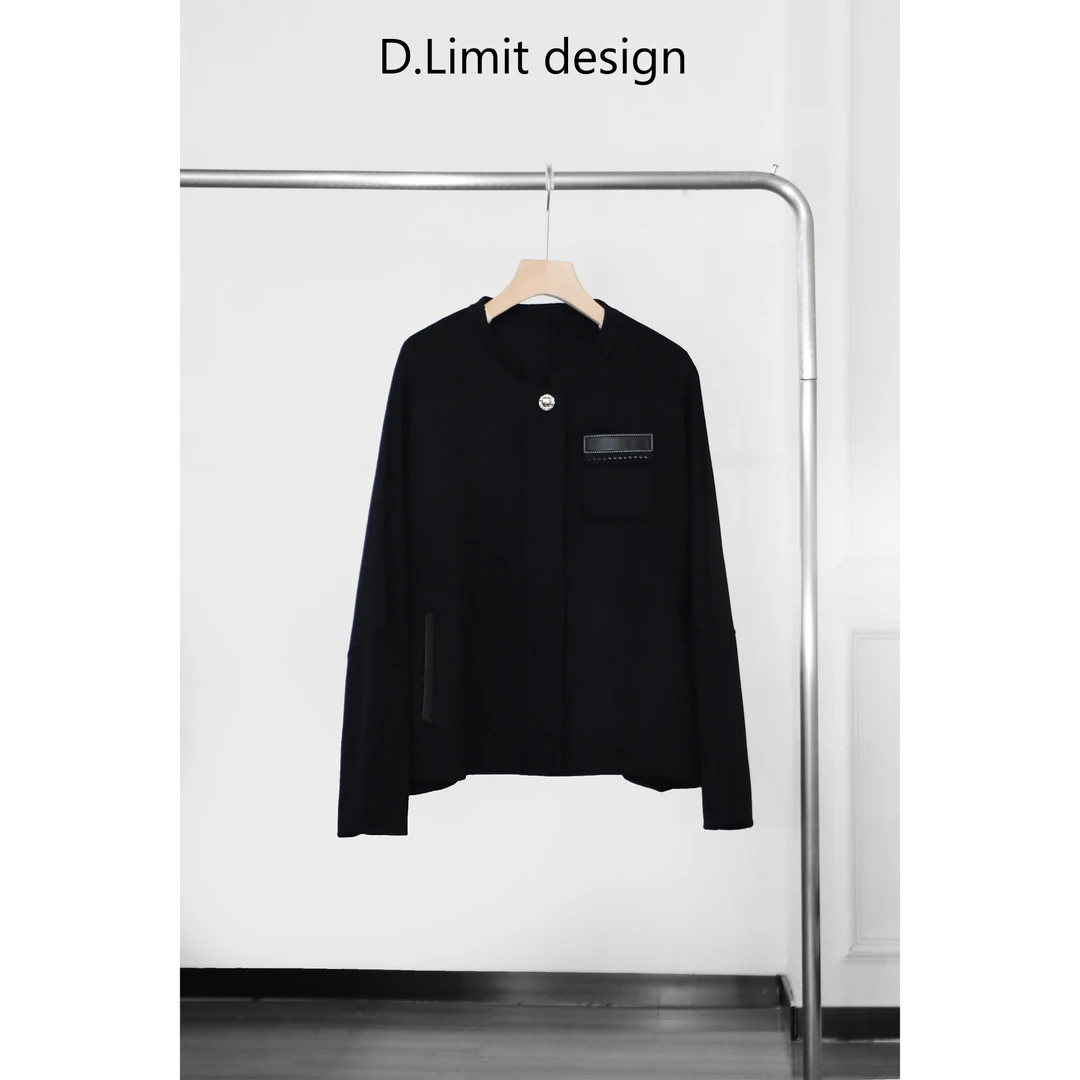 【D.Limit design】高级羊绒短款毛呢外套大衣DLOB1266