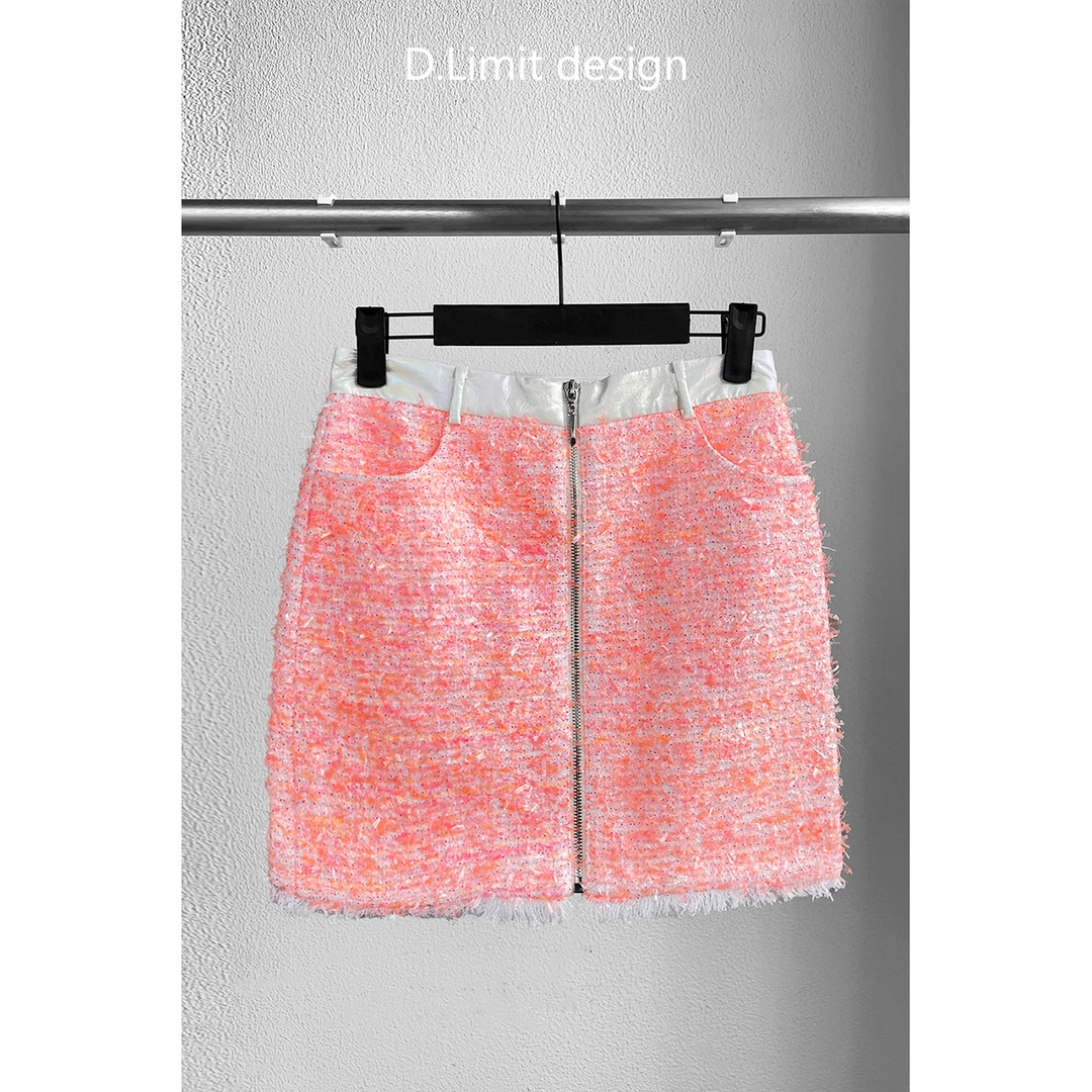 时尚编织彩纱半身裙