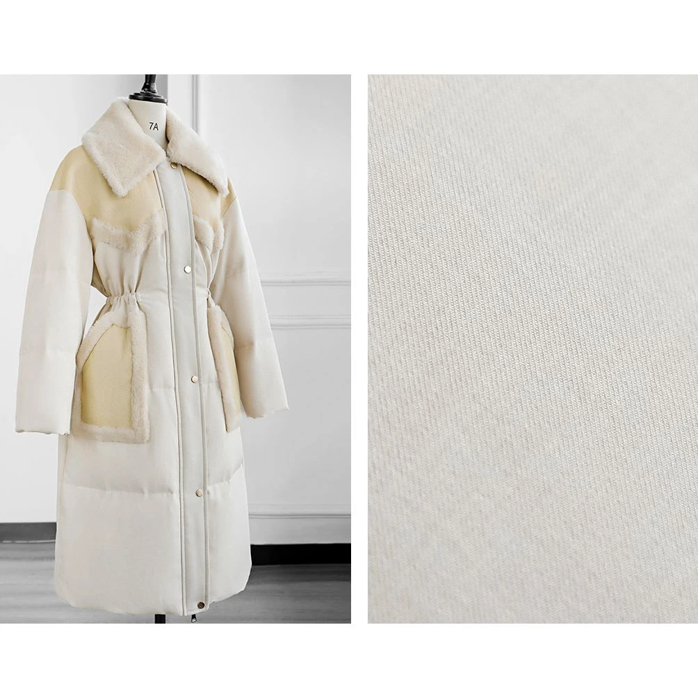 冬季保暖奶呼呼拼接鹅绒服