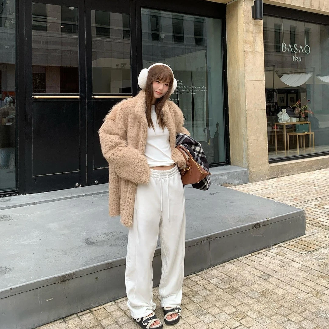 DYANGJUN 白色卫裤