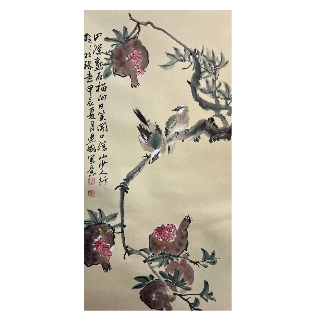 施老师写意花鸟国画作品