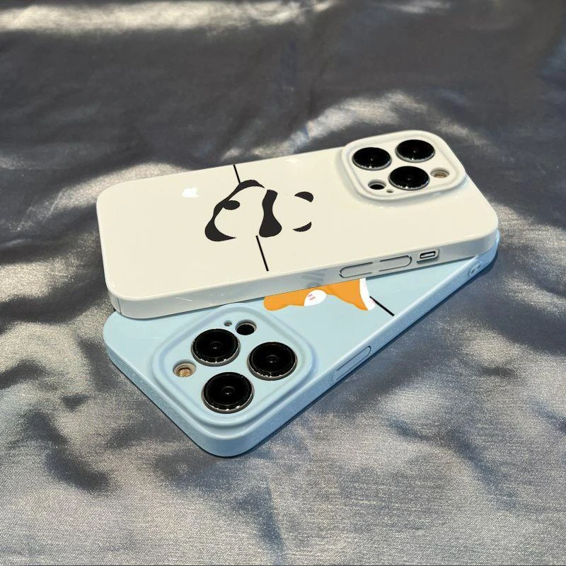 攀爬小熊猫适用于苹果14pro手机壳iphone13pro全包苹果12菲林硬壳