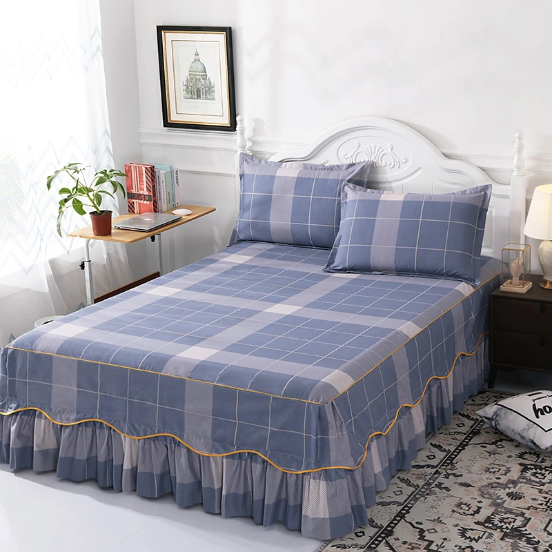 韩版公主风花边床裙单件床单款床裙防滑床套床单床笠单人双人床罩