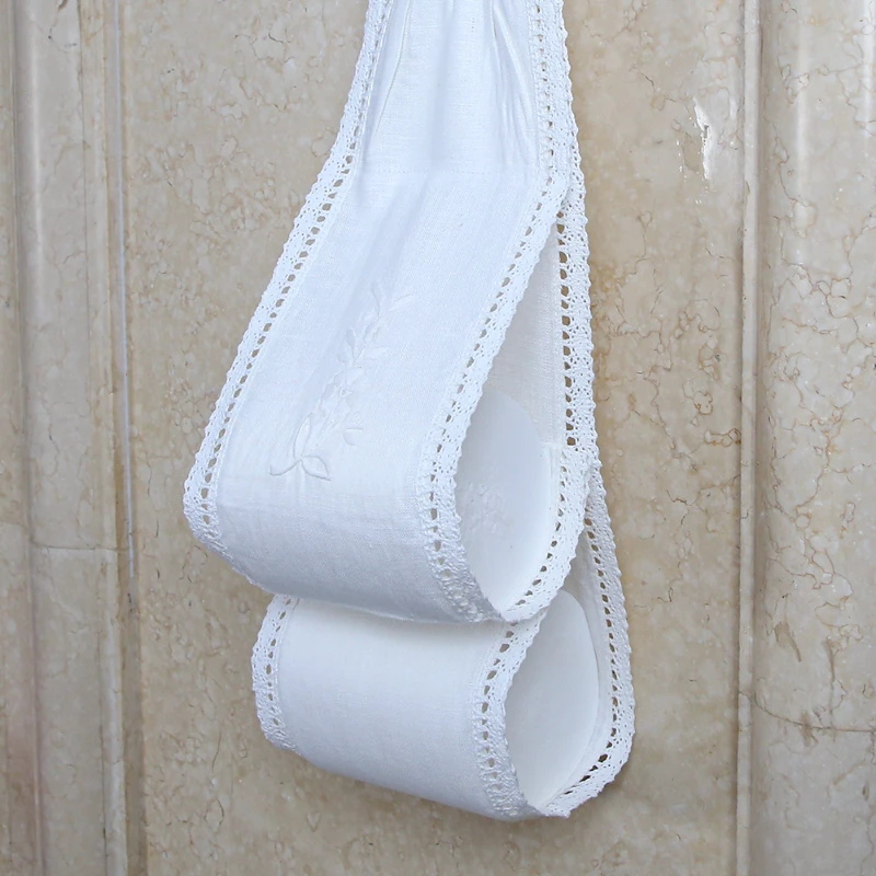非遗老货090白色亚麻（15*53cm）大卫生袋收纳袋餐垫家用