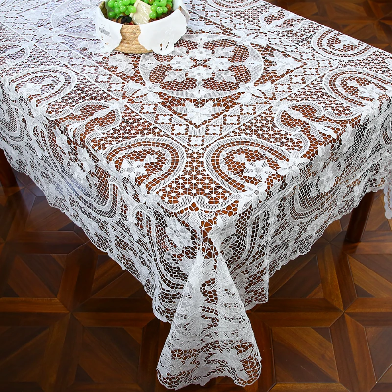 5151 白色（160*200/248cm）丝光线万缕丝满幅钢琴盖巾/桌布