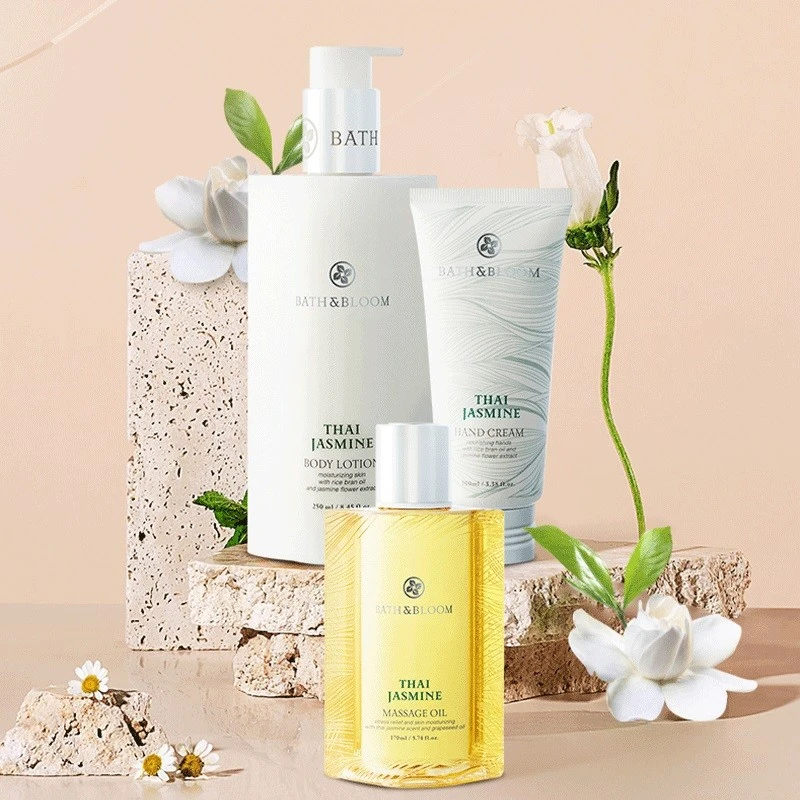 BATH&BLOOM泰国茉莉身体乳+泰国茉莉按摩油+泰国茉莉护手霜