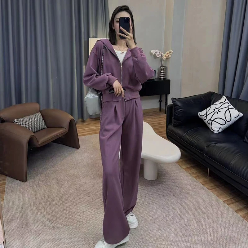 欧洲站时尚套装女2025年春秋季时髦洋气高档长袖休女春甜美风套装