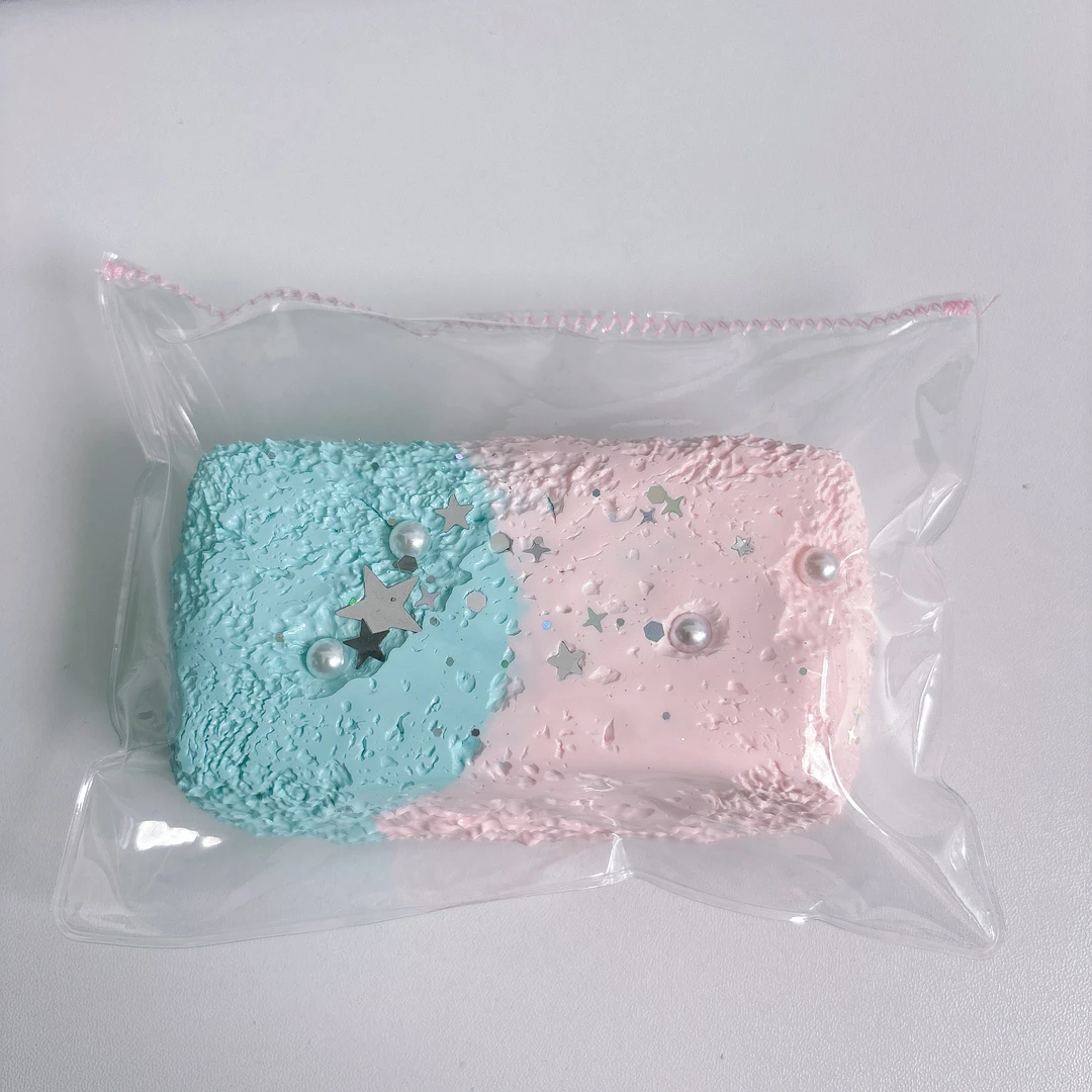 【阿塔捏】草莓海盐板砖  默认微瑕 食品级硅胶手工捏捏