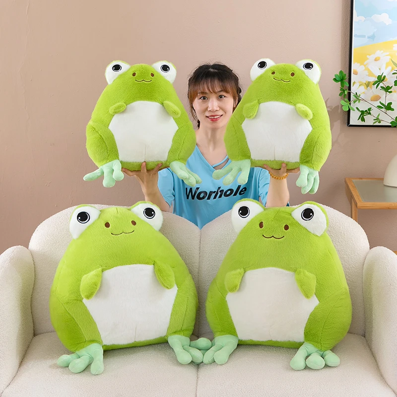 软萌大眼青蛙公仔毛绒玩具儿童玩偶抱枕陪睡布娃娃女生日惊喜礼物