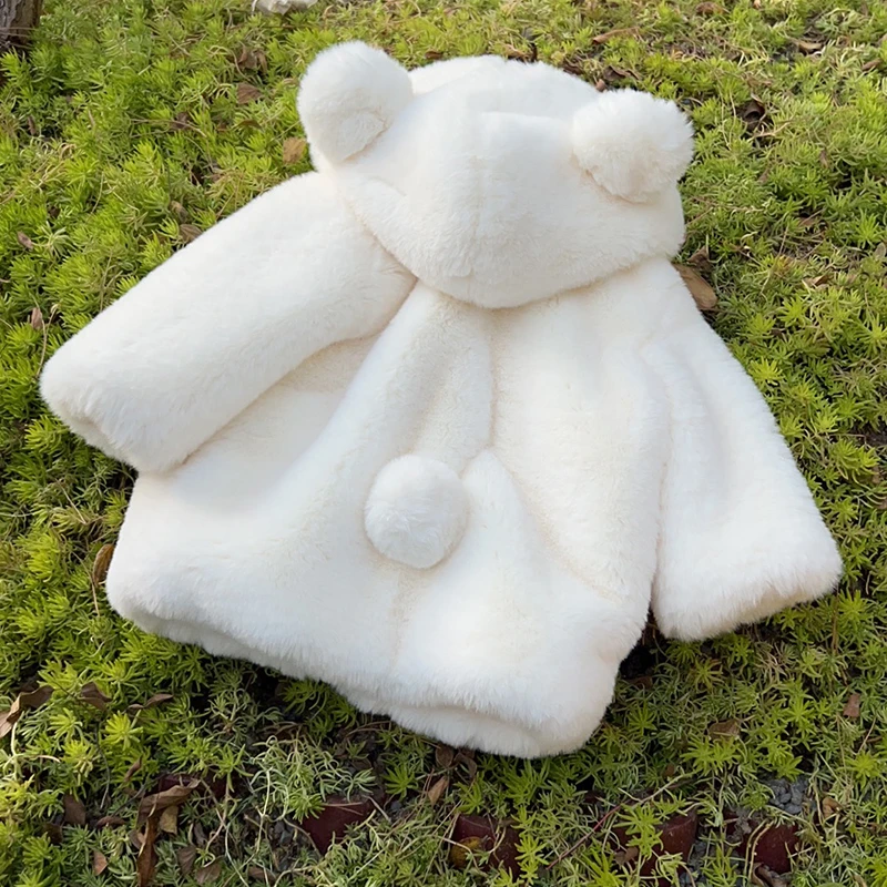 女童外套男童棉衣宝宝毛毛绒上衣儿童洋气秋冬装保暖韩版可爱棉袄