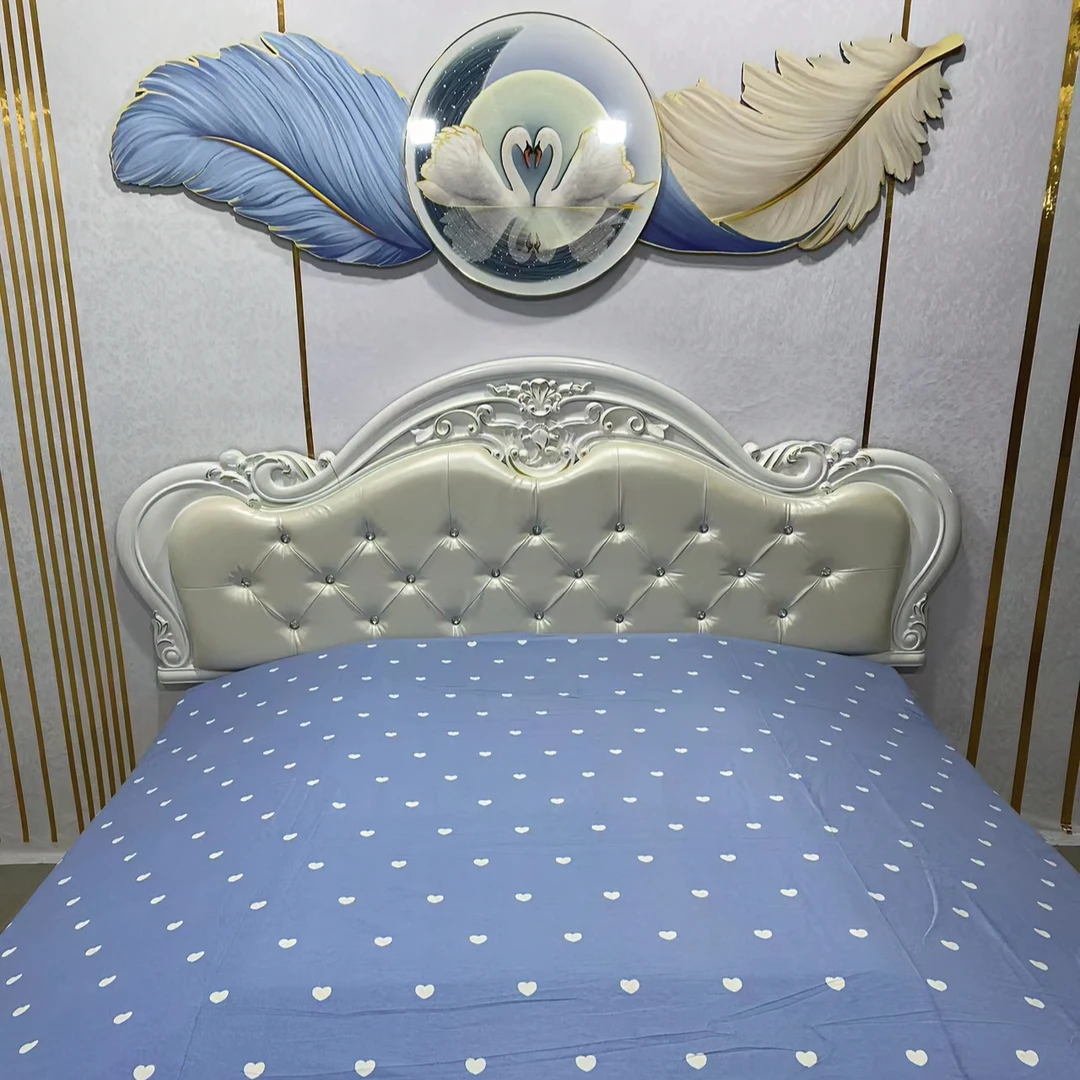 【蓝心】纯棉微瑕疵双人被套，尺寸2米*2.3米