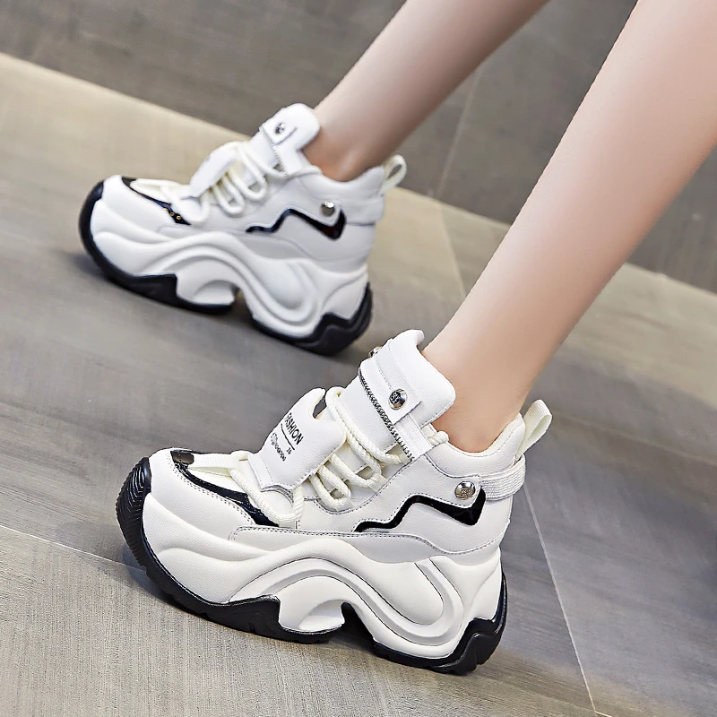 【9公分】老爹鞋女2024年秋冬新款百搭松糕鞋厚底鞋轻便增高女鞋