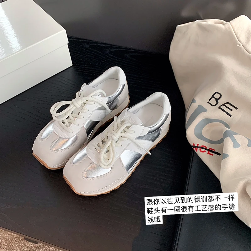 【sheii苏茵茵】春日格调~拼色厚底休闲鞋运动鞋女阿甘鞋E4103098