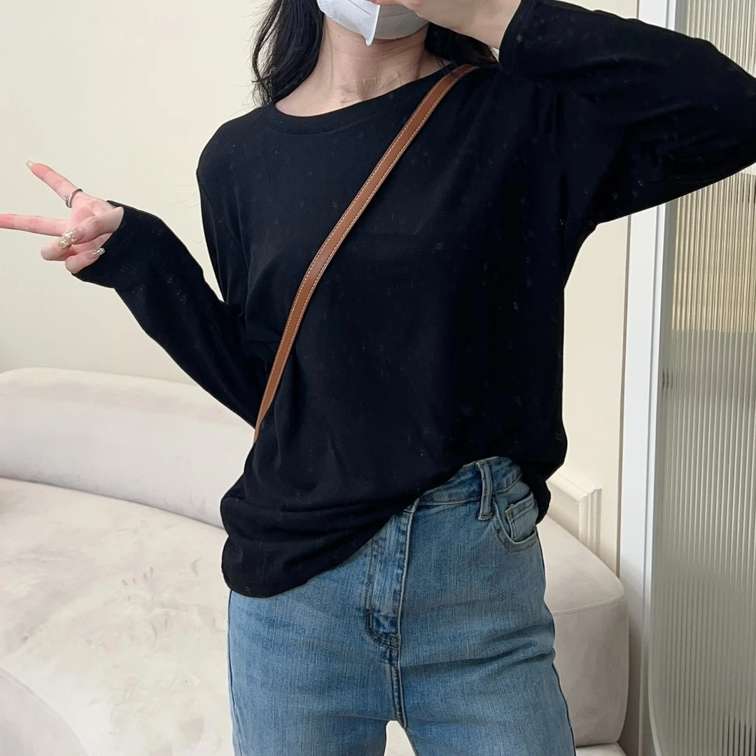【断码捡漏】春秋百搭纯色通勤圆领长袖常规套头打底衫211DYZB015