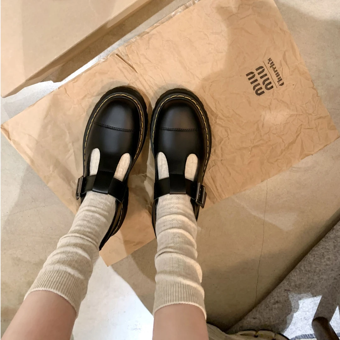 【sheii苏茵茵】圣马丁学院~大幂幂同款厚底玛丽珍单鞋女E4301302