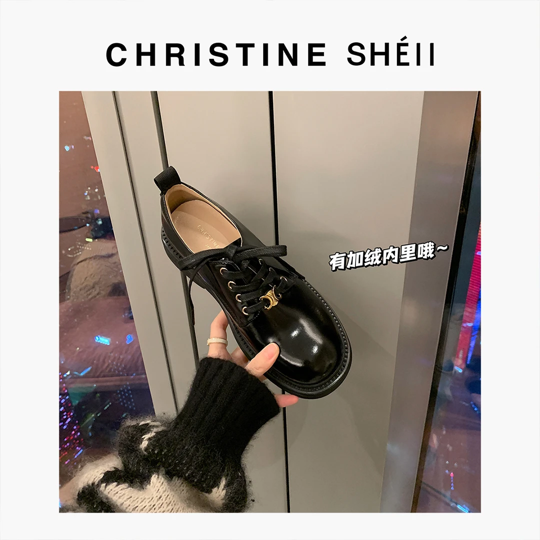 【入秋福利】约克学院~凯旋门真皮厚底小皮鞋女E24D386A