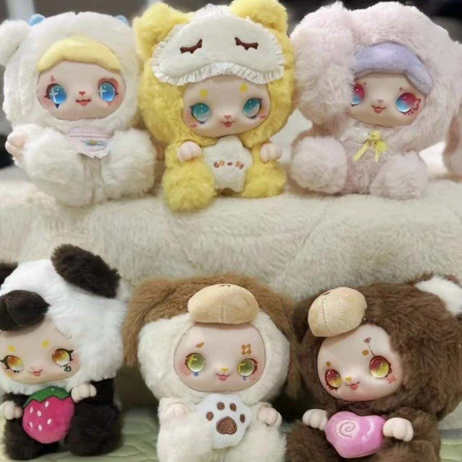 【拆盒】kimmon奇梦生物1代毛绒系列潮玩盲盒正版桌面摆件