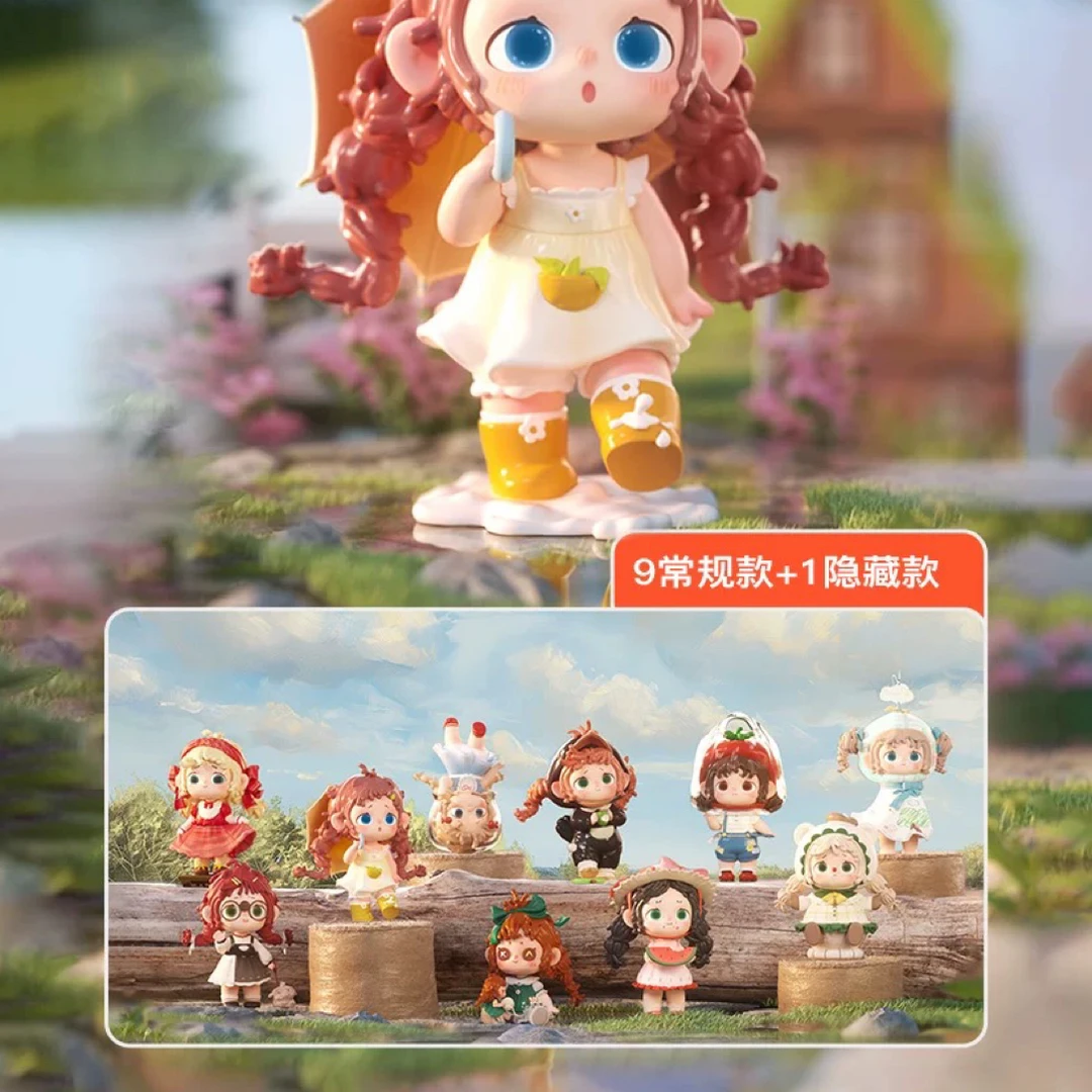 【波比拆盒】正版黑玩芙芙夏日小屋雨天晴系列潮玩盲盒女孩摆件