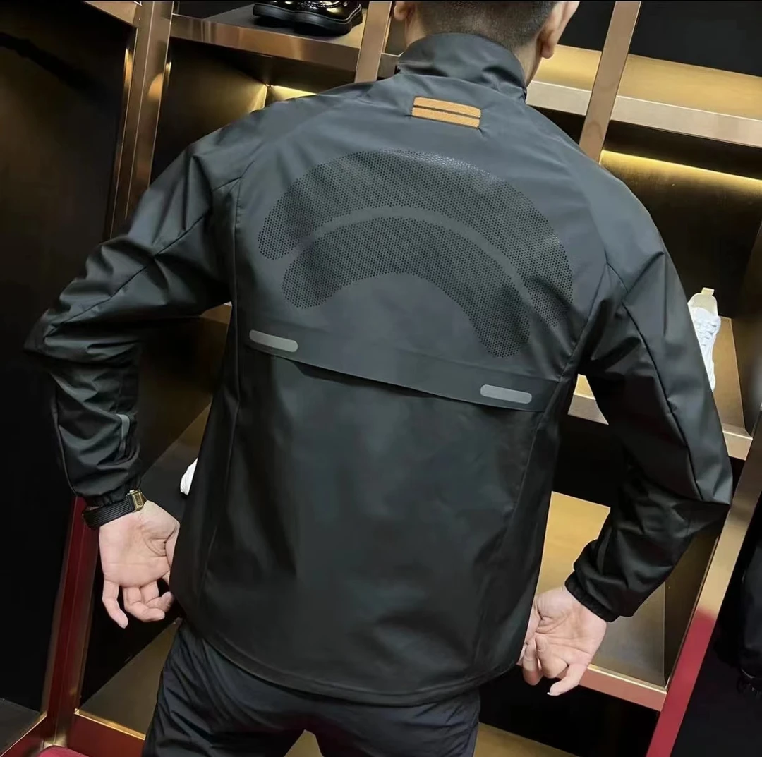 休闲男外套立领夹克秋季薄款时尚百搭运动潮流修身男工装24034