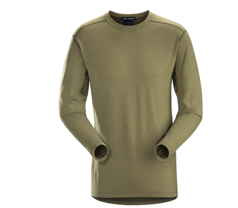ARC'TERYX/始祖鸟Leaf军鸟Cold wx LS高弹透气羊毛打底圆领针织衫