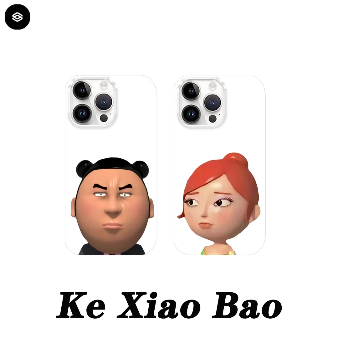 夯大力白晶晶适用苹果15pro情侣手机壳16promax个性14卡通13/12/x