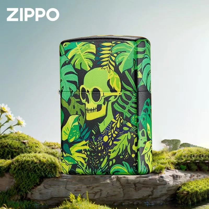 zippo打火机正品暗夜之魂夜光之宝个性彩印防风煤油送男友礼物