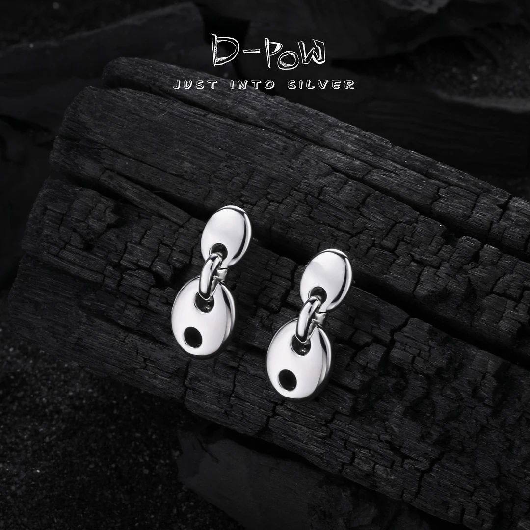 灯小炮 925银耳饰 耳坠（8192）气质轻奢百搭小众简约ins设计感