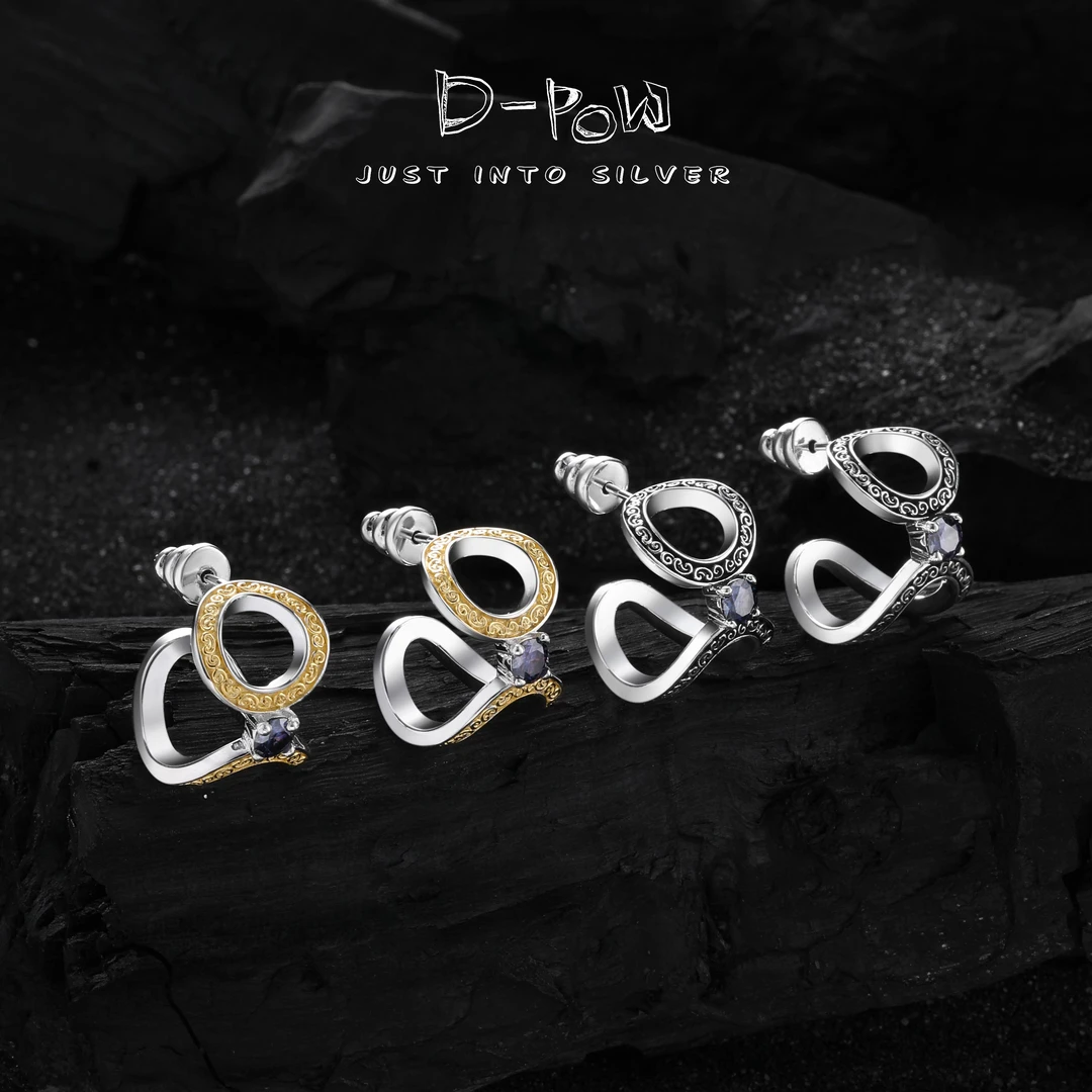 灯小炮 925银合成锆石耳饰 耳圈（7786）气质轻奢百搭简约精致