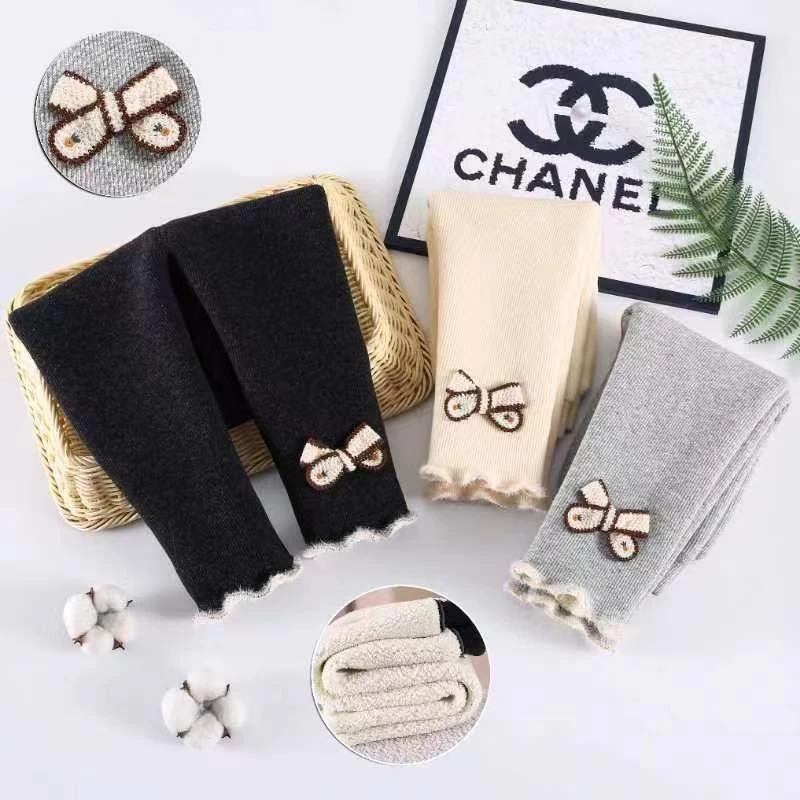 【800克不是无骨】女宝宝打底裤加绒加厚冬装95%棉高弹外穿小童长裤