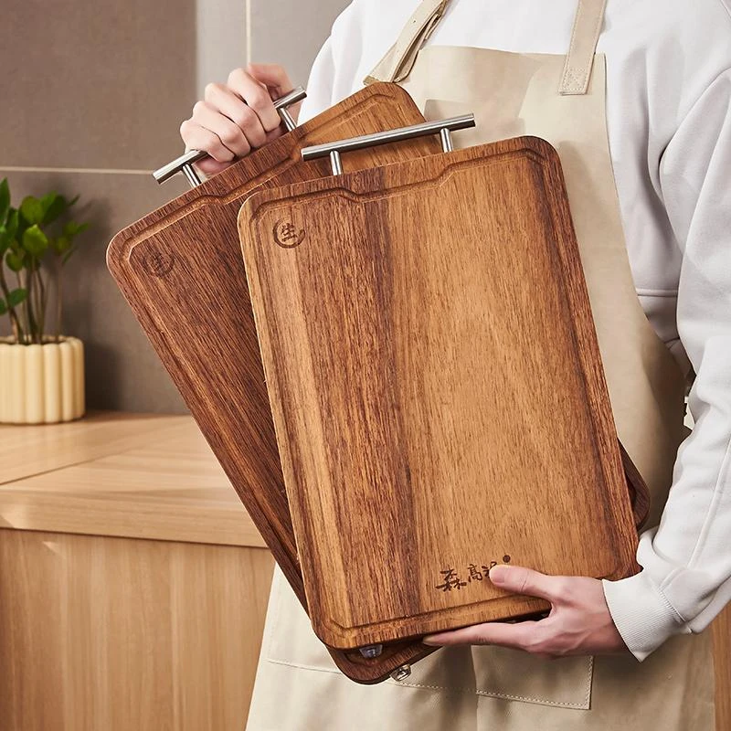 黑金檀实木切菜板砧板防霉抗菌家用食品级案板厨房专用小菜墩刀板