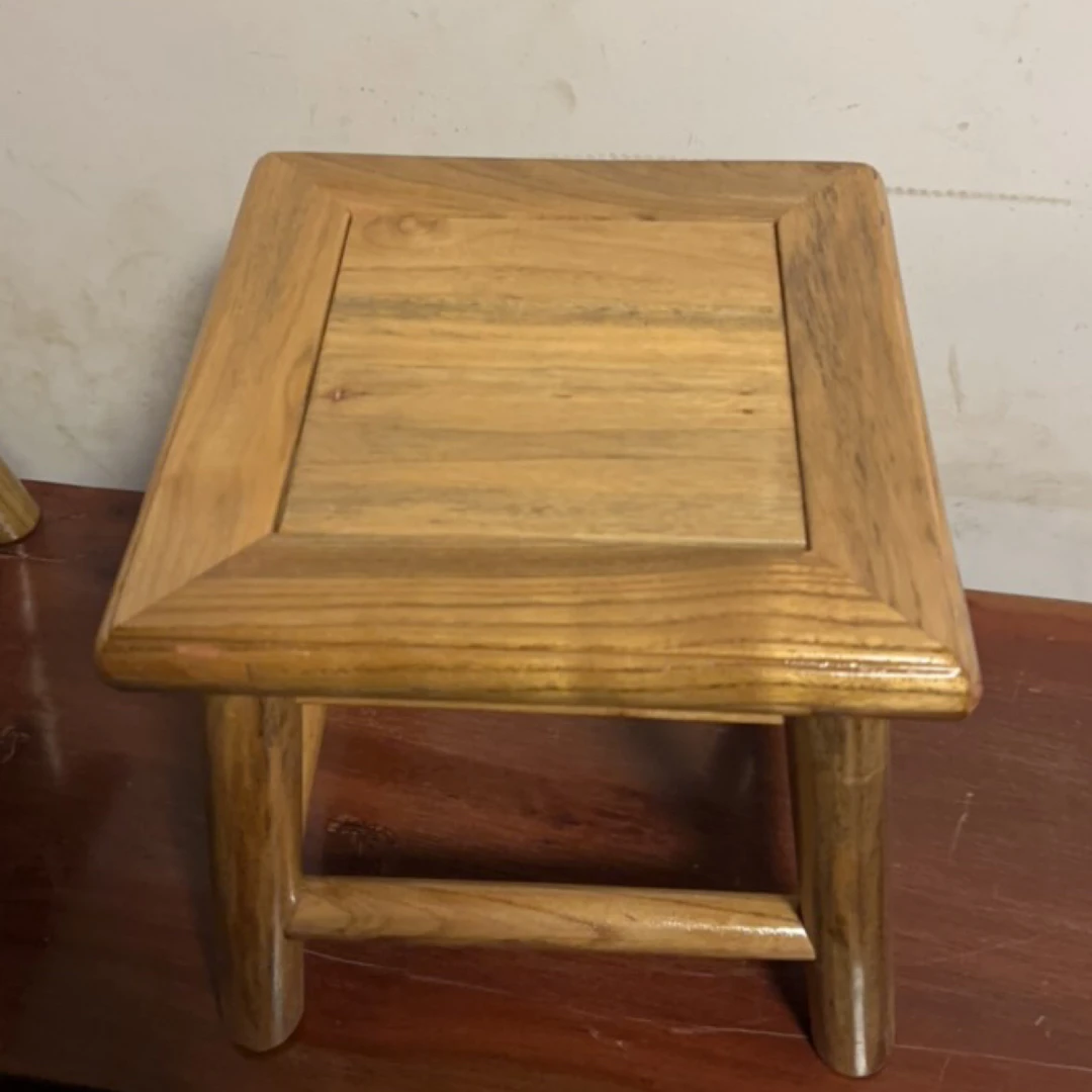 小方凳（香樟木）28*28*28凳子 新中式 家用客厅简约禅意阳台