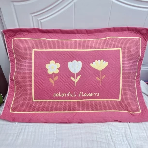 36号丁香花一对装-- 十层纯棉纱布枕巾易洗全棉透气家吸汗