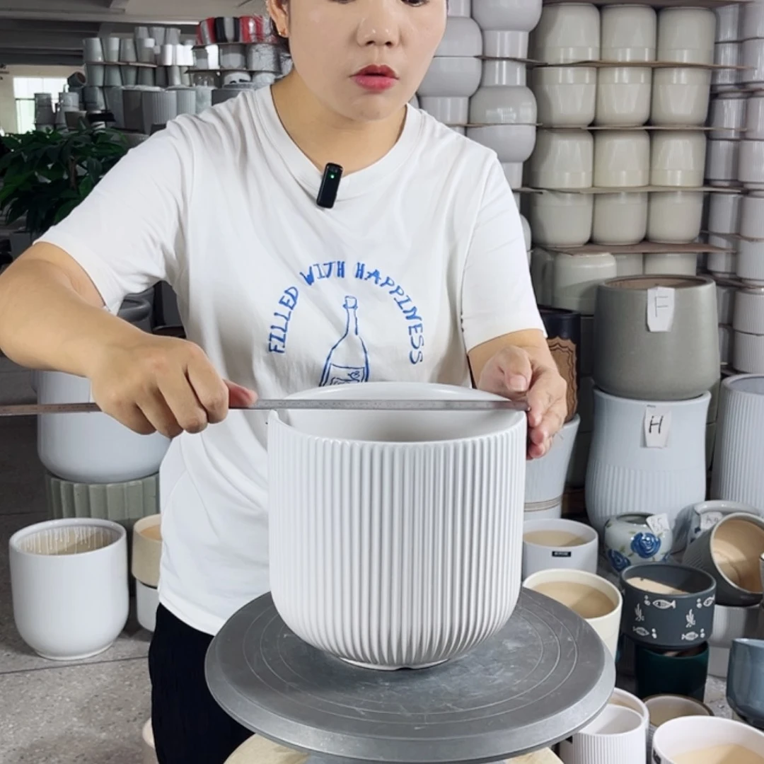 【闪购商品】陶瓷20CM以下口径18.5-18。亚白