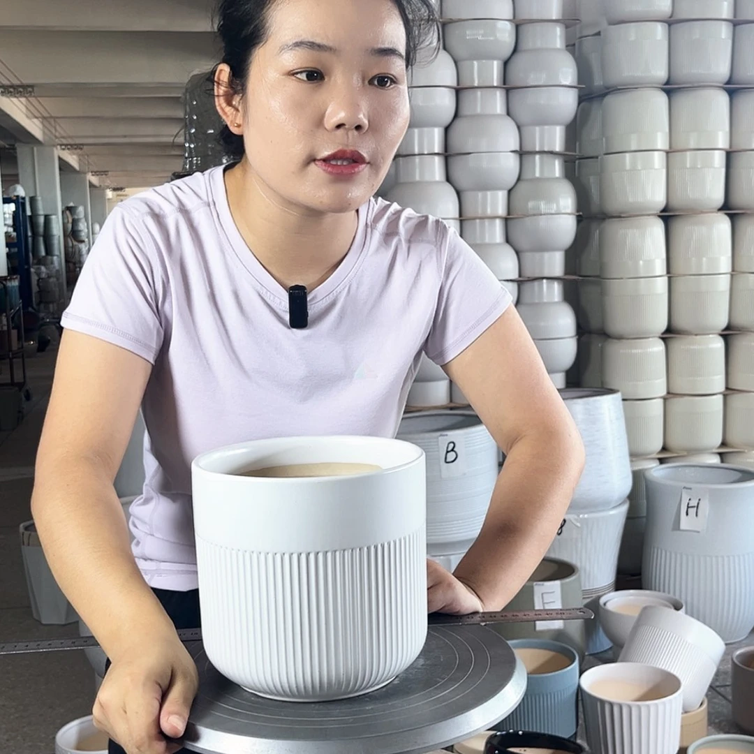 【闪购商品】陶瓷20CM以下亚白18-17