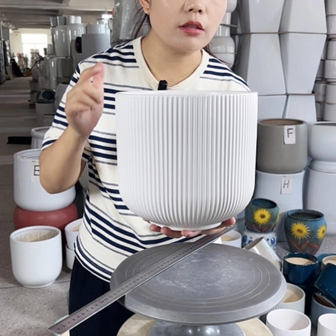 【闪购商品】陶瓷20CM（含）-50CM（不含）口径22-21。亚白