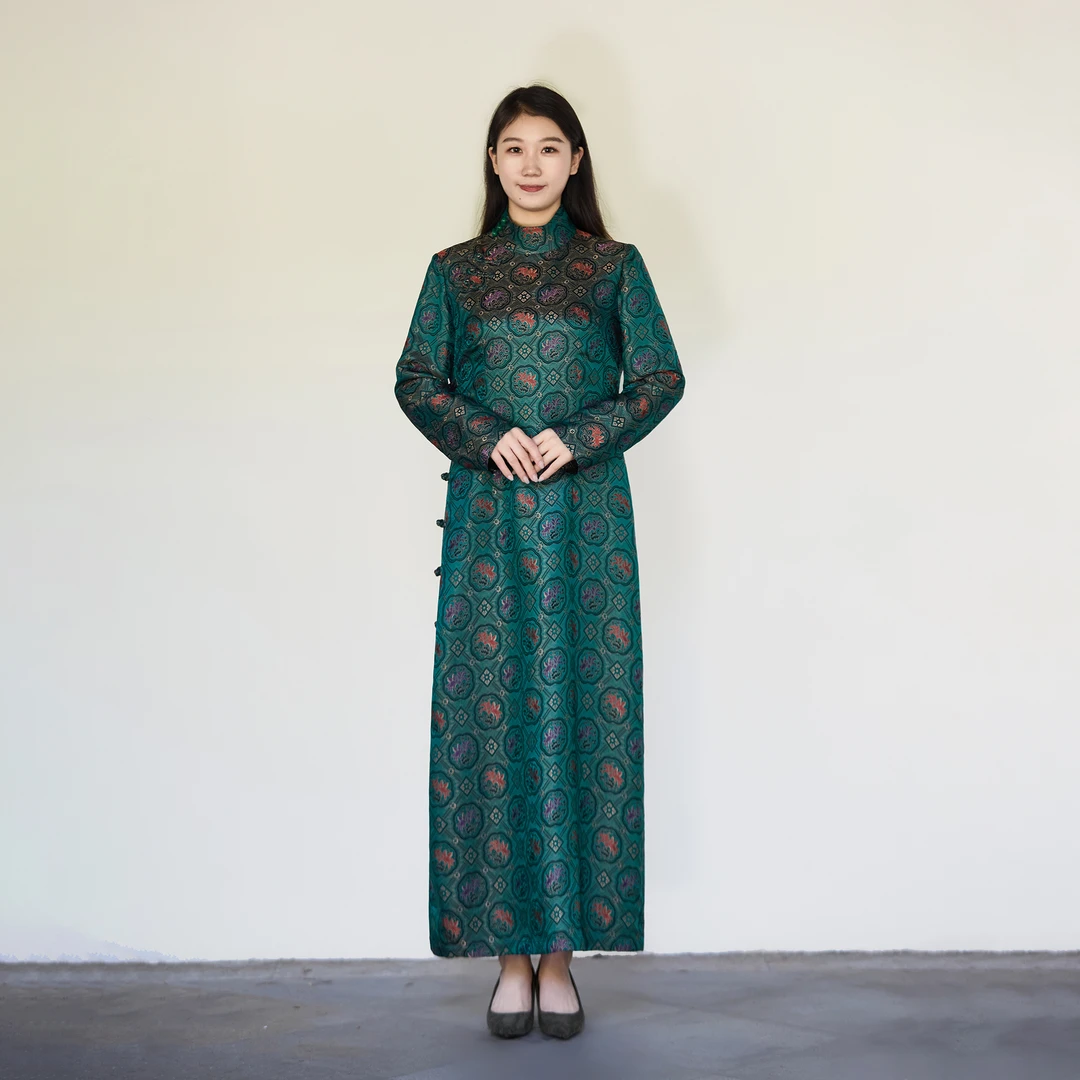 【万象有衣】设计师款旗袍裙-5914