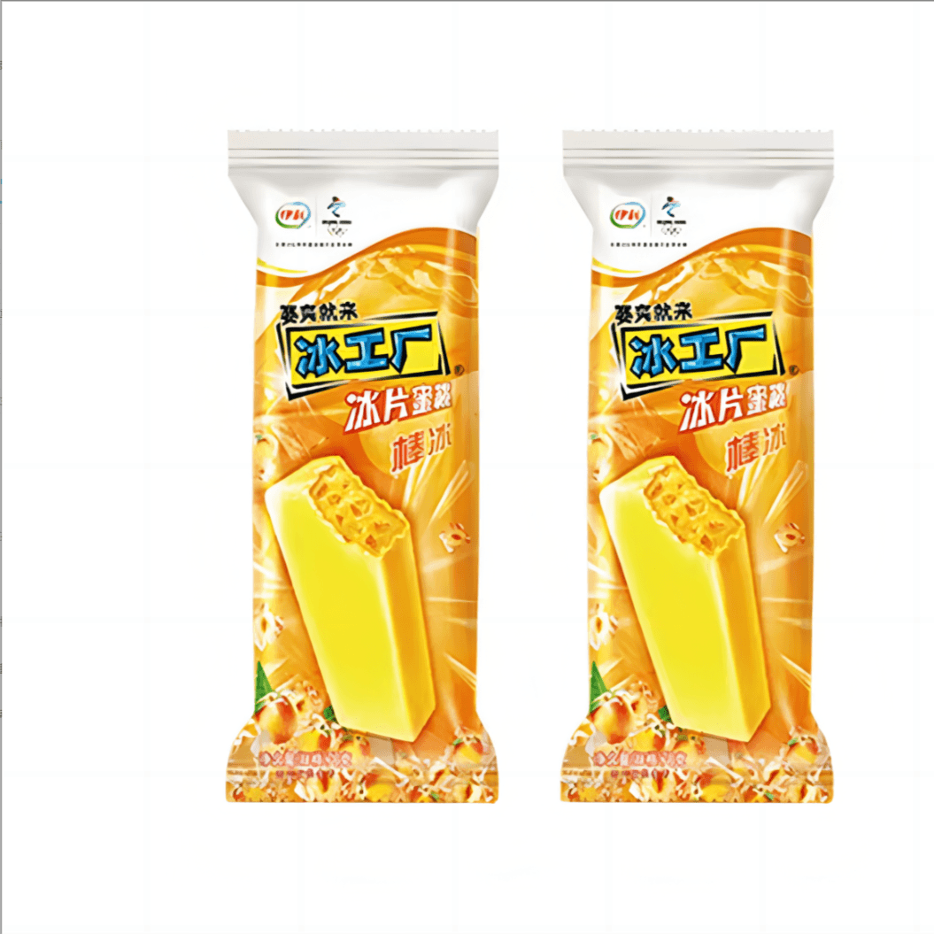 伊利冰工厂冰片蜜桃棒冰