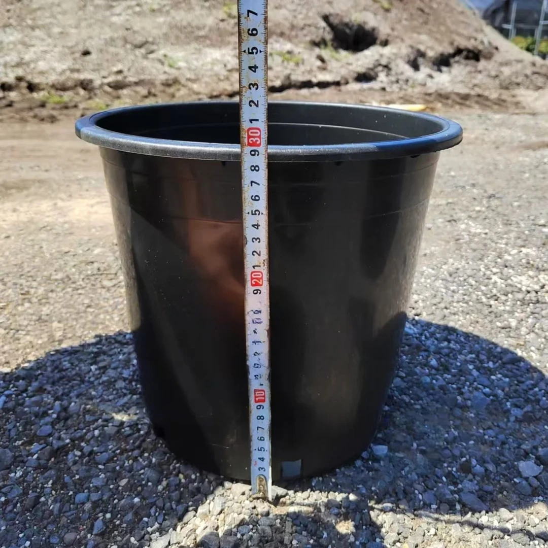 黑色控根加仑花盆塑料大盆耐用结实耐晒牡丹基地自用阳台菜园苗圃