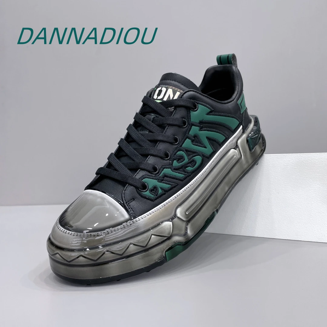dannadiou/丹纳帝欧新款秋冬时尚百搭男士休闲潮流板鞋低帮男鞋