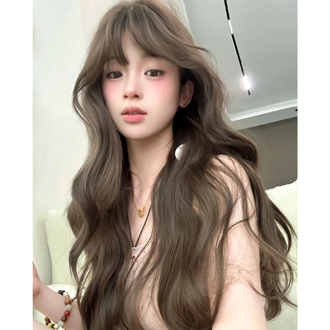 束朵假发波浪卷时尚气质lolita网红同款假发全头套减龄